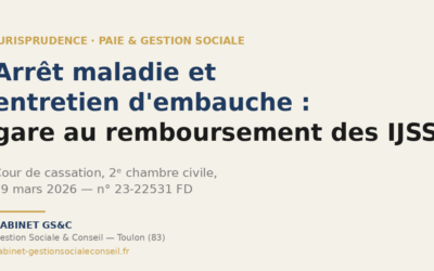 Arrêt maladie et entretien d’embauche : gare au remboursement des IJSS